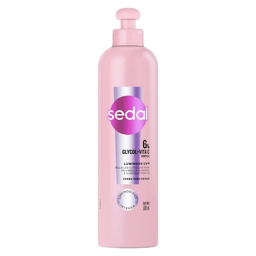 [7791293051482] Sedal Crema Para Peinar Luminous UV Glicol + Vita C Complex 300 mL