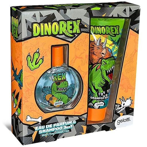 [7804915529600] DinoRex EDP 50 mL + Shampoo 3en1 150 mL Gelatti