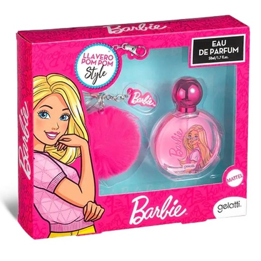 [7804915529570] Barbie EDP 50 mL + Llavero Pom pom Gelatti