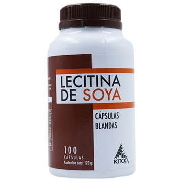[7803604004139] Lecitina de Soya 1200 mg 100 Cápsulas Blandas Knop