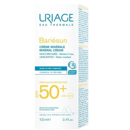 [3661434001437] Uriage Bariésun Crema Mineral FPS 50+ 100 mL