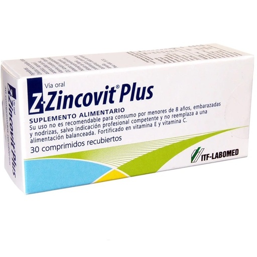 [7809591402995] Z-Zincovit Plus 30 Comprimidos Recubiertos Itf-Labomed*