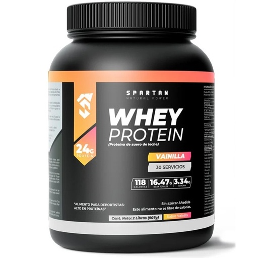[7804676660666] Whey Protein Vainilla 907 g Spartan