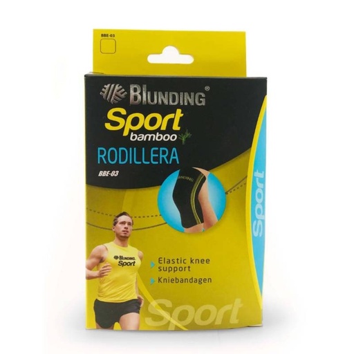 [7801001002986] Blunding Sport Rodillera Bambú Soporte de Rodilla Elasticada Talla S