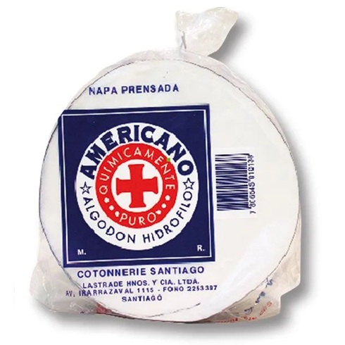 [7806545010138] Americano Algodón Hidrófilo Prensado 250 g Lastrade