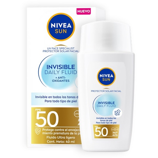 [4006000104591] Nivea Sun Invisible Daily Fluid FPS 50 40 mL Beiersdorf