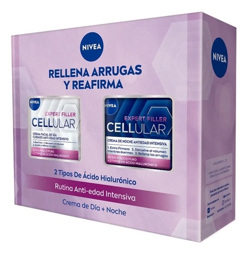 [4006000222059] Nivea Hyaluron Cellular Expert Filler Pack Antiedad Díay Noche