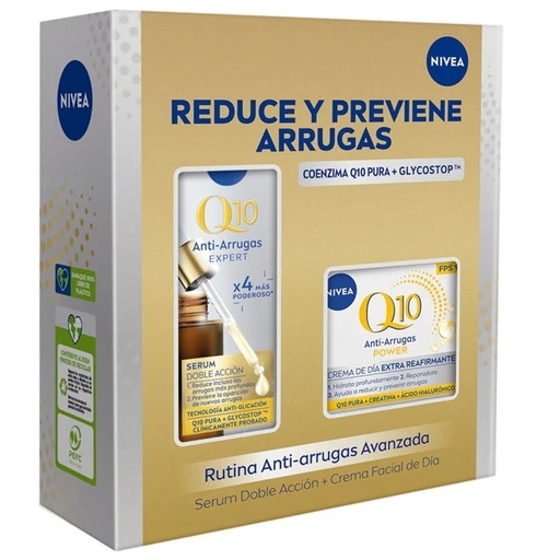 [4006000222080] Nivea Q10 Pack Antiarrugas Expert Serum 30 mL + Crema Día 50 mL