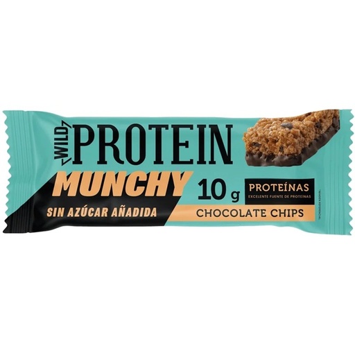 [7804673913611] Wild Protein Barra de Proteína Munchy Chocolate Chips 30 g