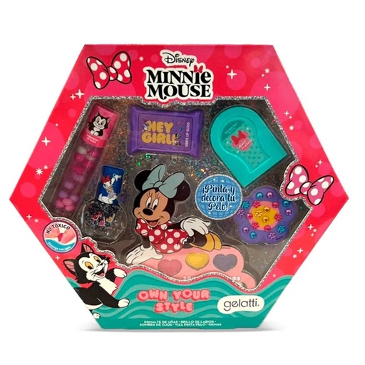 [7804915533515] Minnie Mouse Set Own your Style 6 Productos Gelatti