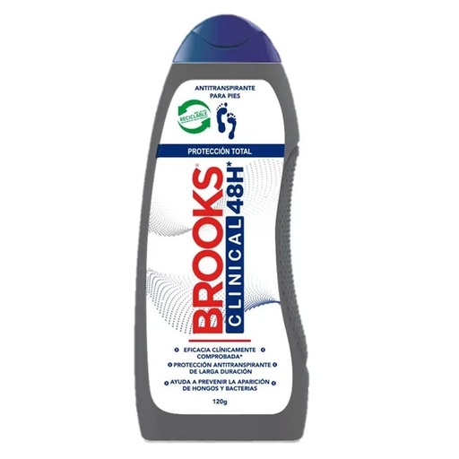 [7804902050070] Brooks Clinical 48H Talco Desodorante para Pies 120 g Davis