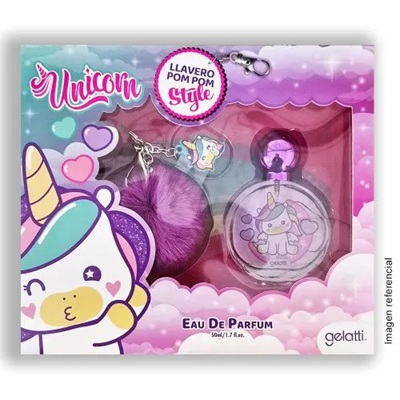 [7804915529594] Unicorn EDP 50 mL + Llavero Pom pom Gelatti
