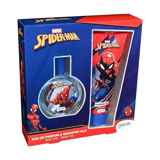 [7804915533454] Spiderman EDP 50 mL + Shampoo 3en1 150 mL Gelatti