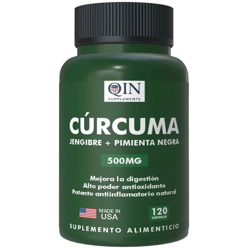 Cúrcuma - Jengibre - Pimienta 120 Cápsulas Qin