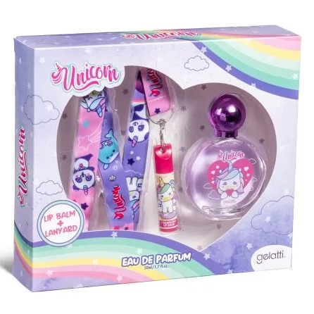 [7804915533409] Unicorn EDP Spray 50 mL+ Lip Balm + Lanyard Gelatti