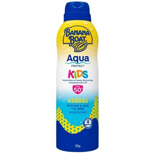[079656540598] Banana Boat Aqua Protect Kids FPS 50+ Bloqueador Spray 170 g