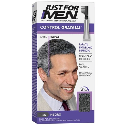 Just for Men Control Gradual Tintura Tono Natural Negro 40 g