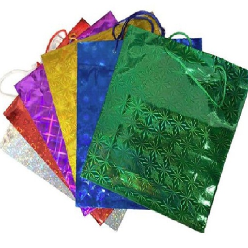 Bolsa de Regalo Papel Metalizado Grande 32x26x10 cm