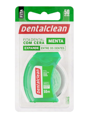[7898185411772] DentalClean Cinta Dental Menta con Cera 50 m