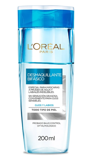 [7506078928565] L´oreal Desmaquillante Bifásico Todo Tipo de Piel 200 mL