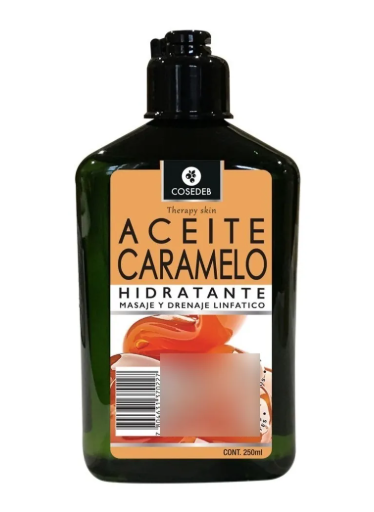 [7804631370227] Therapy Aceite Corporal para Masajes Caramelo 250 mL Cosedeb