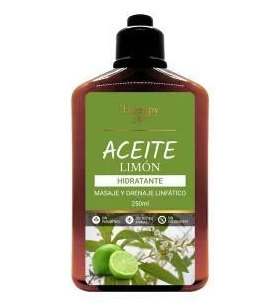 [7804631370258] Therapy Aceite Corporal para Masajes Limón 250 mL Cosedeb