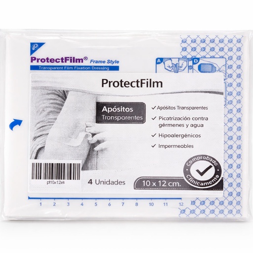 [pf10x12x4] Protectfilm Pack 4 Apósitos Adhesivos Transparentes 10 x 12 cm Pharmaplast