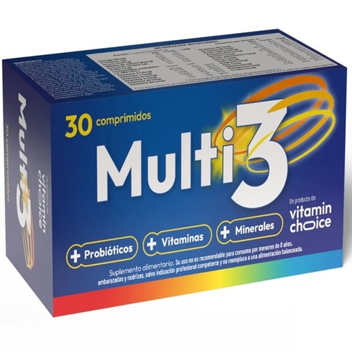 [7805633028048] Multi 3 30 Comprimidos Vitamin Choice