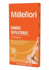 Millefiori Soft Bandas Depilatorias Corporales Acai y Goji Piel Sensible 12 Unidades