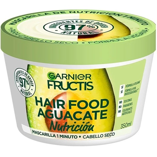 [7509552828962] Fructis Hair Food Aguacate Tratamiento 350 mL