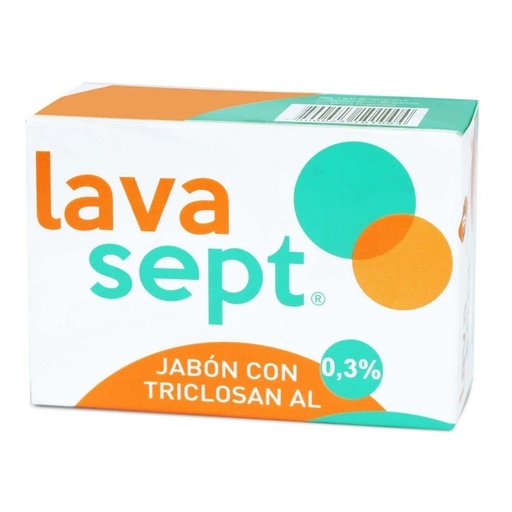 [7800023101004] Lavasept Jabón en Barra con Triclosan 0,3% 90 g FQP