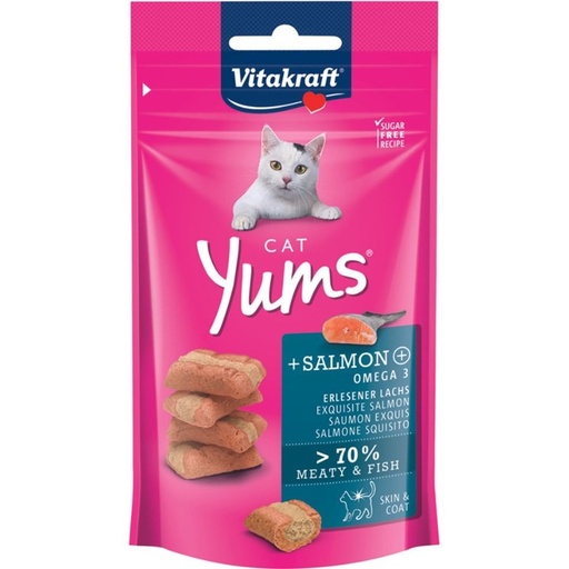 [4008239288233] Vitakraft Yums Snack Salmón Gato 40 g