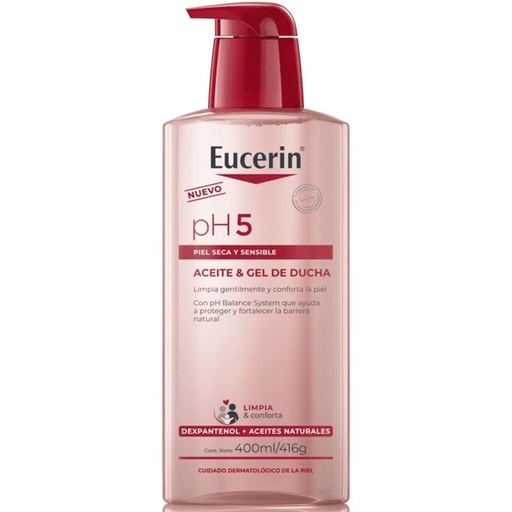 [4006000122069] pH5 Aceite & Gel de Ducha Piel Seca y Sensible 400 mL Eucerin