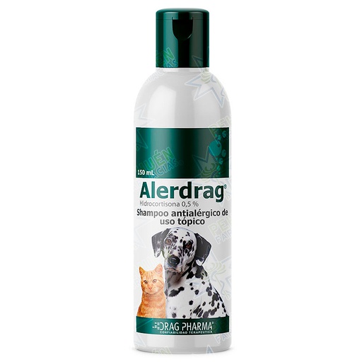 [7800006001321] Alerdrag Gato/Perro 0,5 % Shampoo 150 mL Drag Pharma